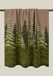 Frati Home Coperta Plaid In Mista Lana Cotta Bosco Verde