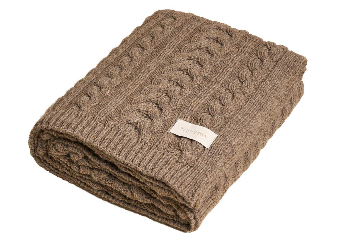 Biancoperla Plaid In Misto Lana Brighton