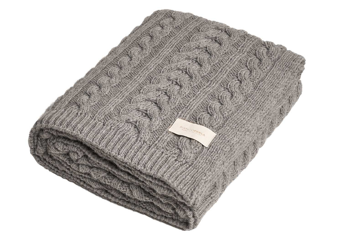Biancoperla Plaid In Misto Lana Brighton