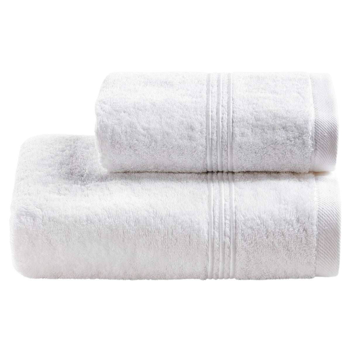 Biancoperla Telo Bagno In Spugna Di Cotone Con Bacchette Ricamate Zoe