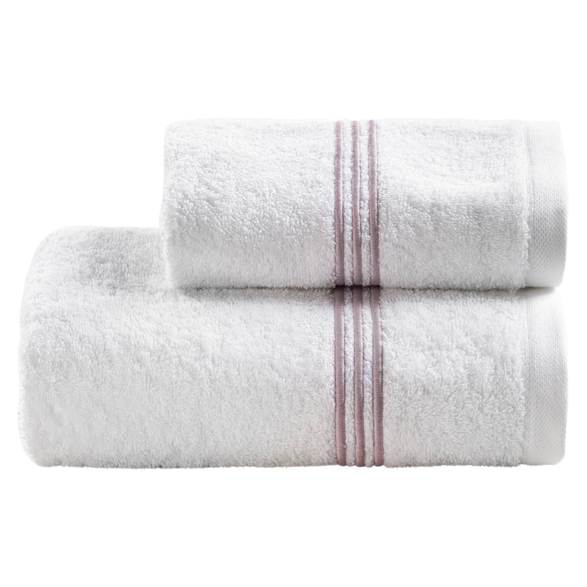 Biancoperla Telo Bagno In Spugna Di Cotone Con Bacchette Ricamate Zoe