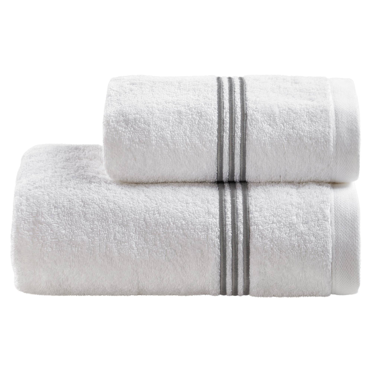 Biancoperla Telo Bagno In Spugna Di Cotone Con Bacchette Ricamate Zoe