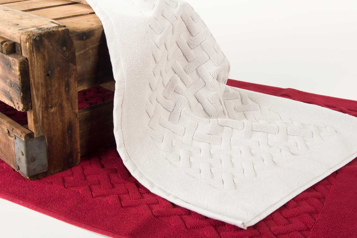 Biancoperla Tappeto Bagno In Spugna Di Cotone Con Antiscivolo 60X90Cm Perla