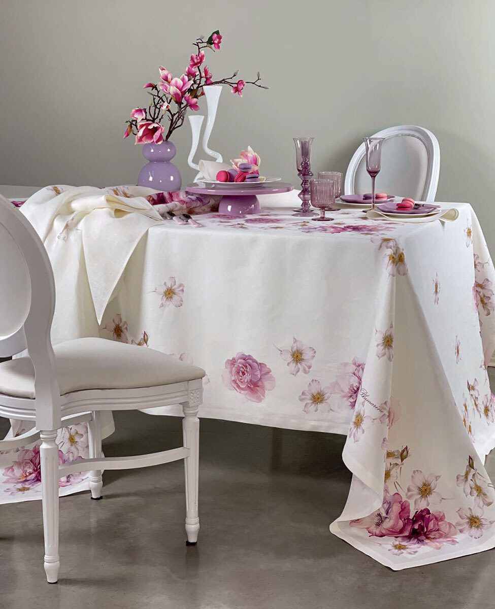 Blumarine Tovaglia In Lino Brook