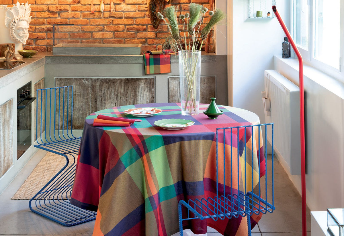 Bossi Tovaglia E/O Runner In Cotone Tinto In Filo 1381