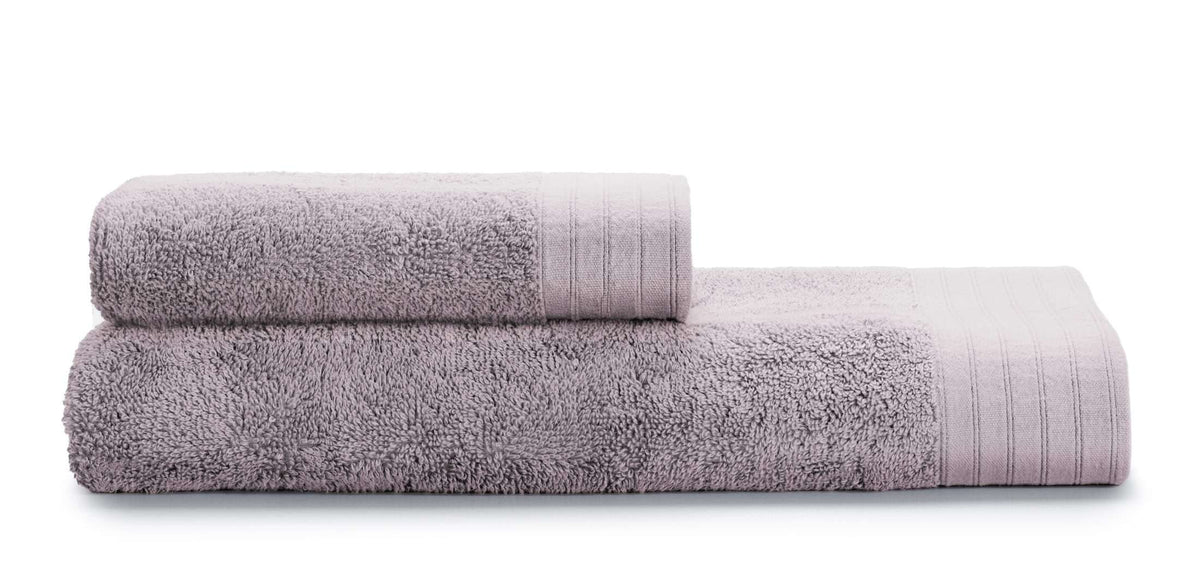 Guzzini Set Asciugamani 1+1 In Spugna Di Cotone E Lyocell Botanical