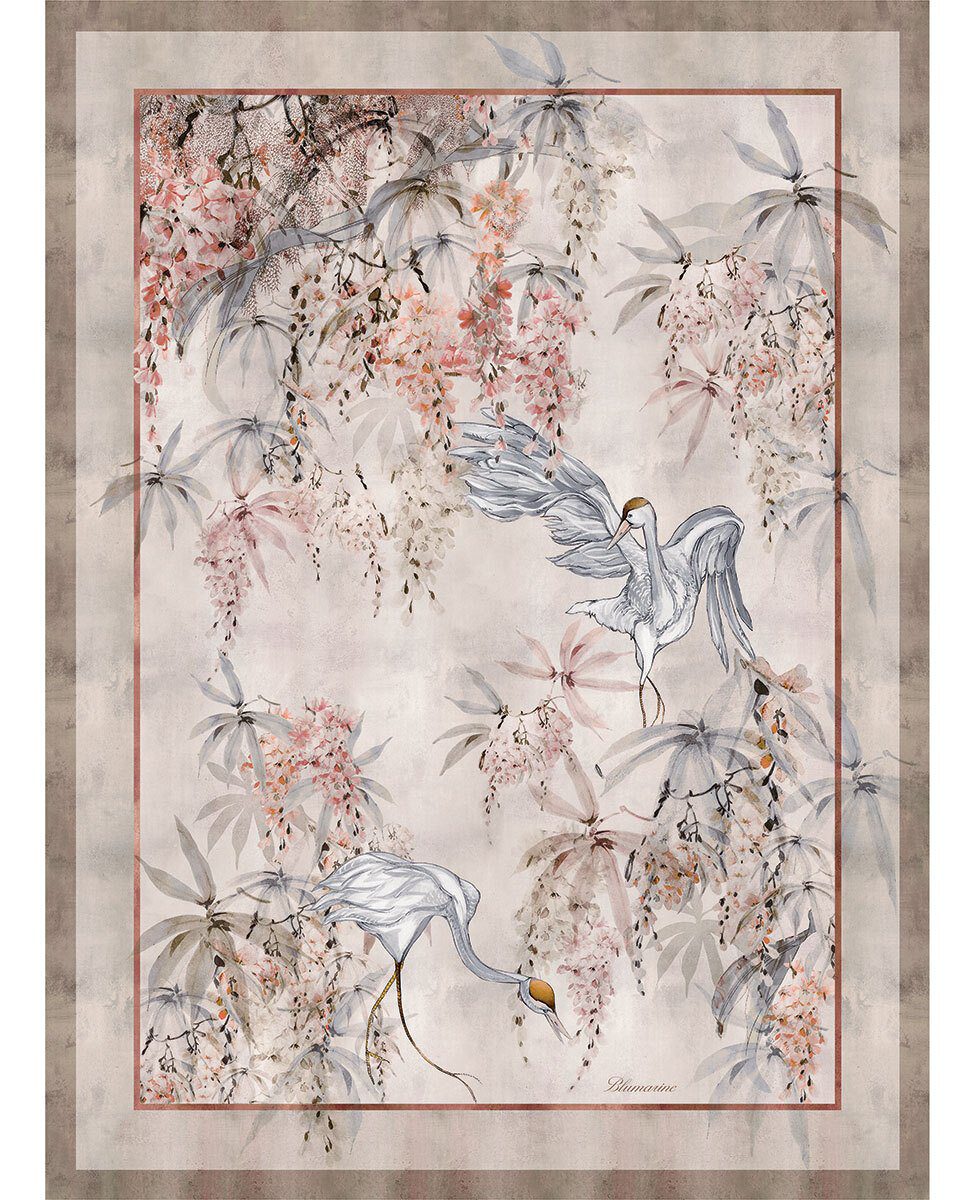 Blumarine Caldo Pareo Con Stampa Piazzata Glicine