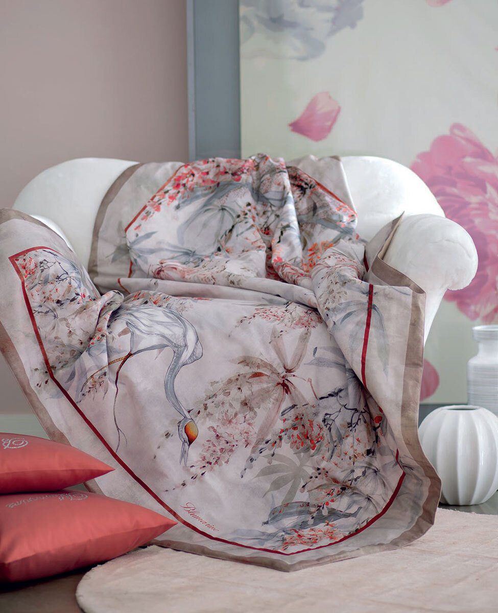 Blumarine Caldo Pareo Con Stampa Piazzata Glicine