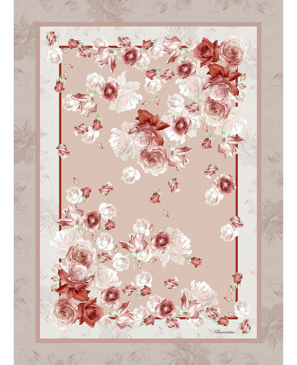 Blumarine Caldo Pareo Con Stampa Piazzata Rose