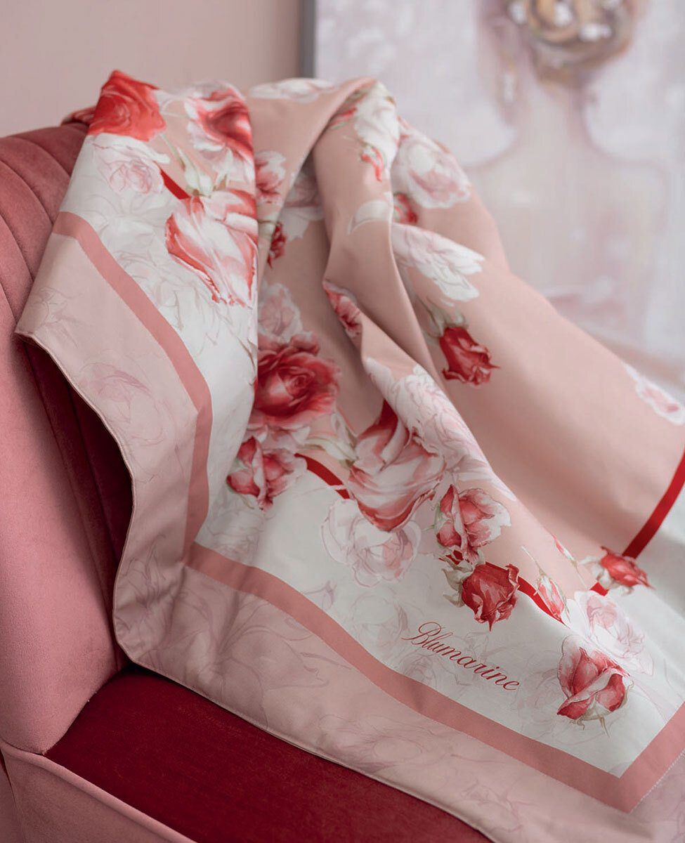 Blumarine Caldo Pareo Con Stampa Piazzata Rose