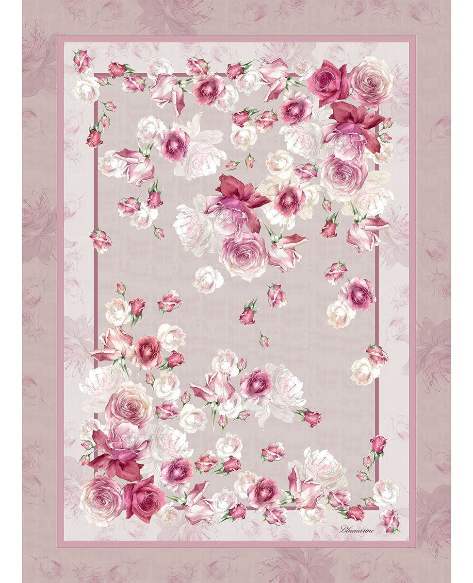 Blumarine Caldo Pareo Con Stampa Piazzata Rose