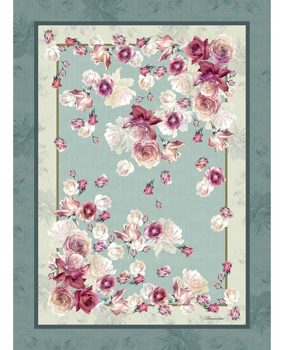 Blumarine Caldo Pareo Con Stampa Piazzata Rose