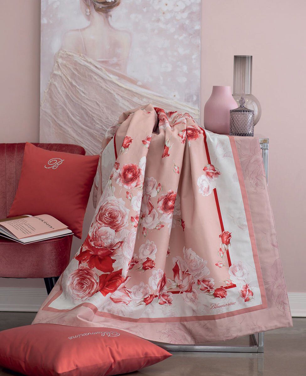 Blumarine Caldo Pareo Con Stampa Piazzata Rose