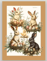 Tag House Artissima Strofinaccio In Cotone Stampato 4016 Pasqua