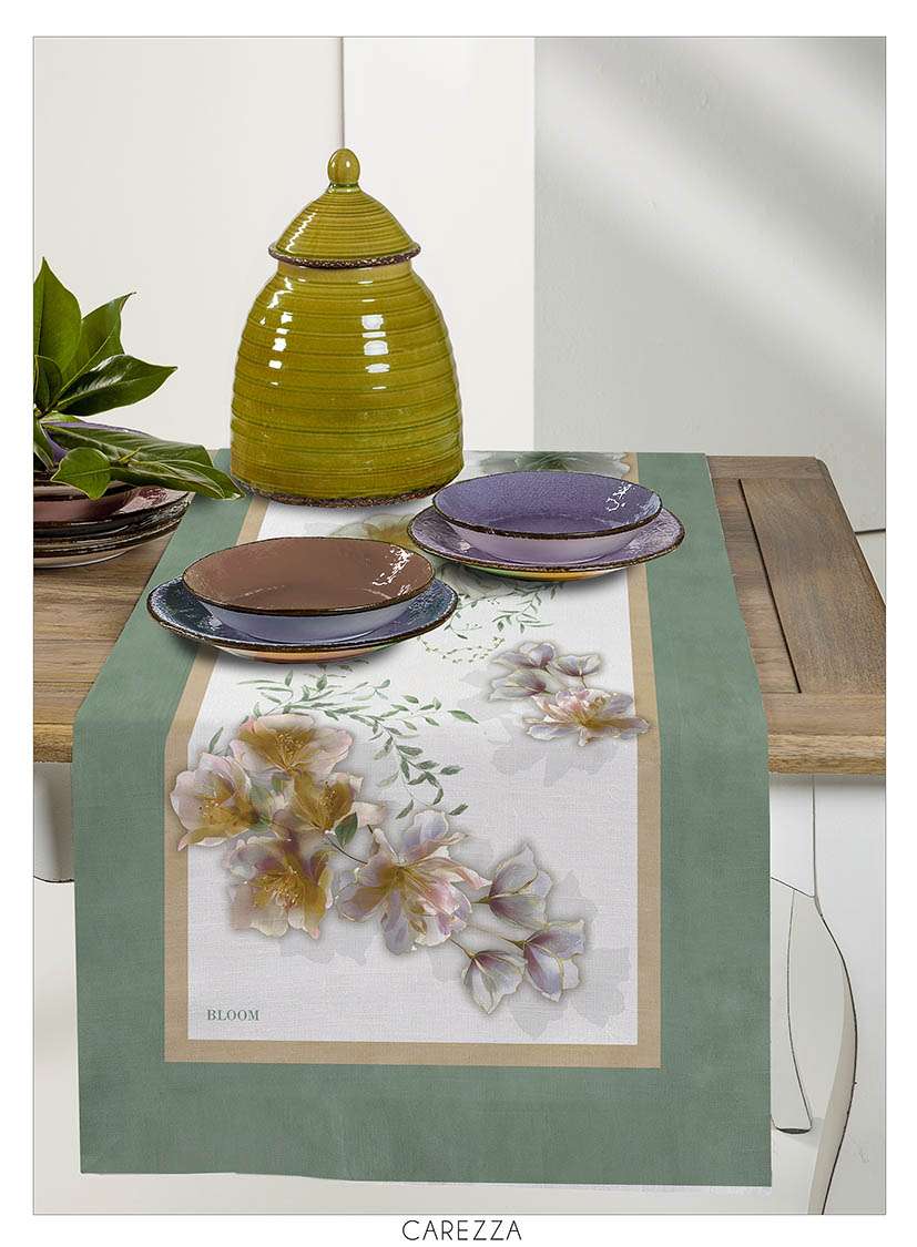 Tessittura Randi Bloom Runner In Cotone Stampato Carezza