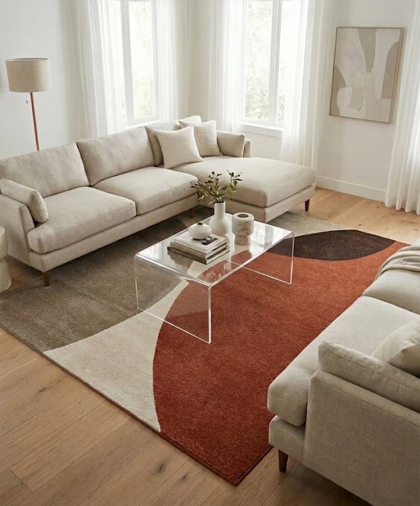 Abc Tappeto Arredo Casa M Beige/Rust