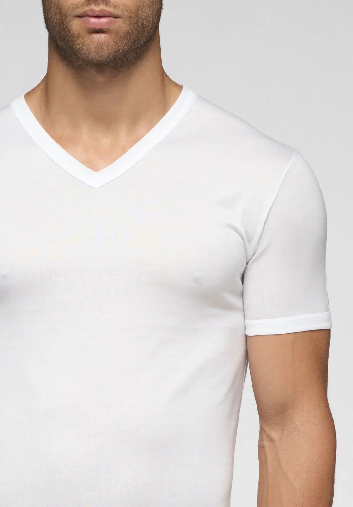Cagi T Shirt Scollo A V In Cotone Filo Di Scozia Privilegio 1304