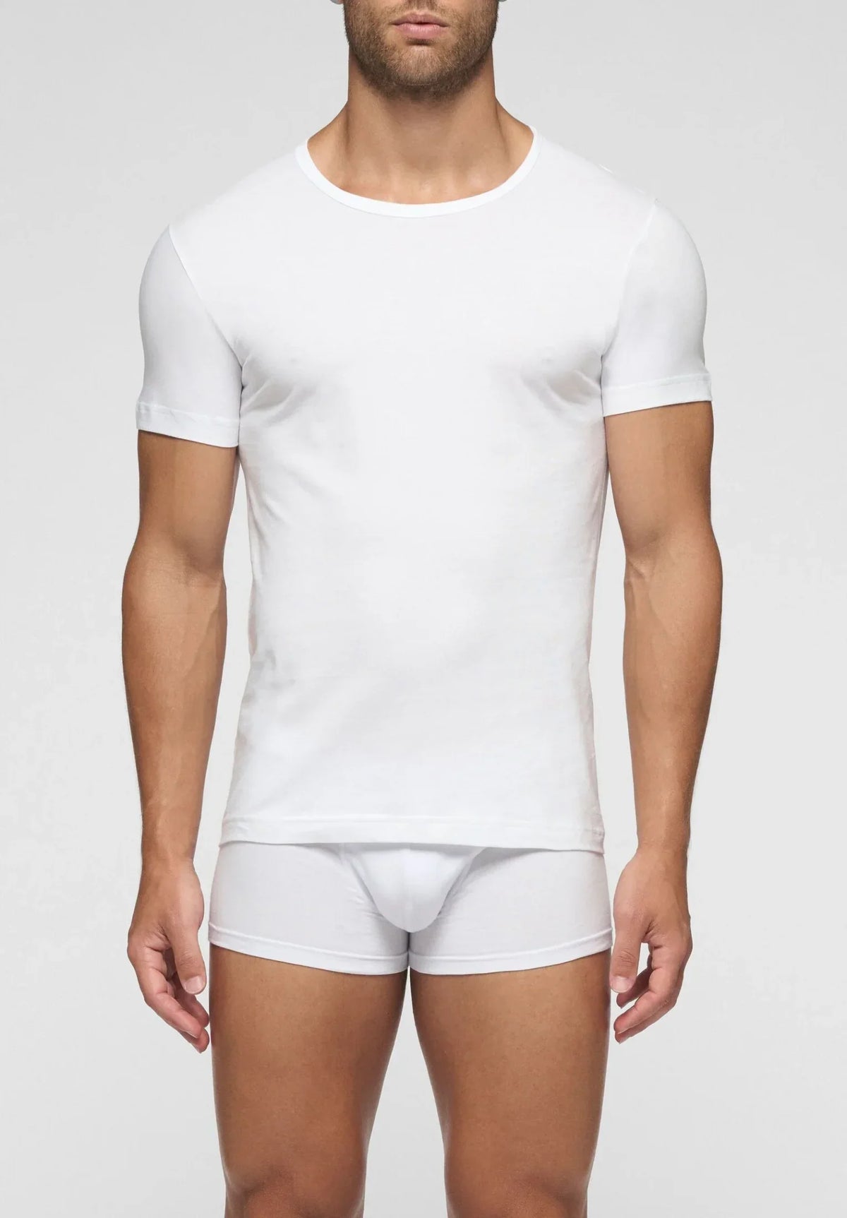 Cagi T Shirt Girocollo In Cotone Natural Comfort 1328