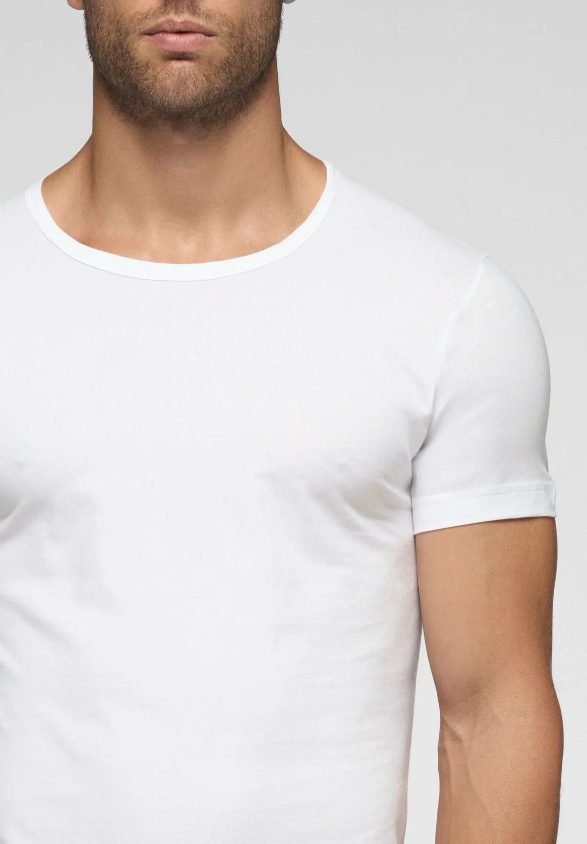 Cagi T Shirt Girocollo In Cotone Natural Comfort 1328