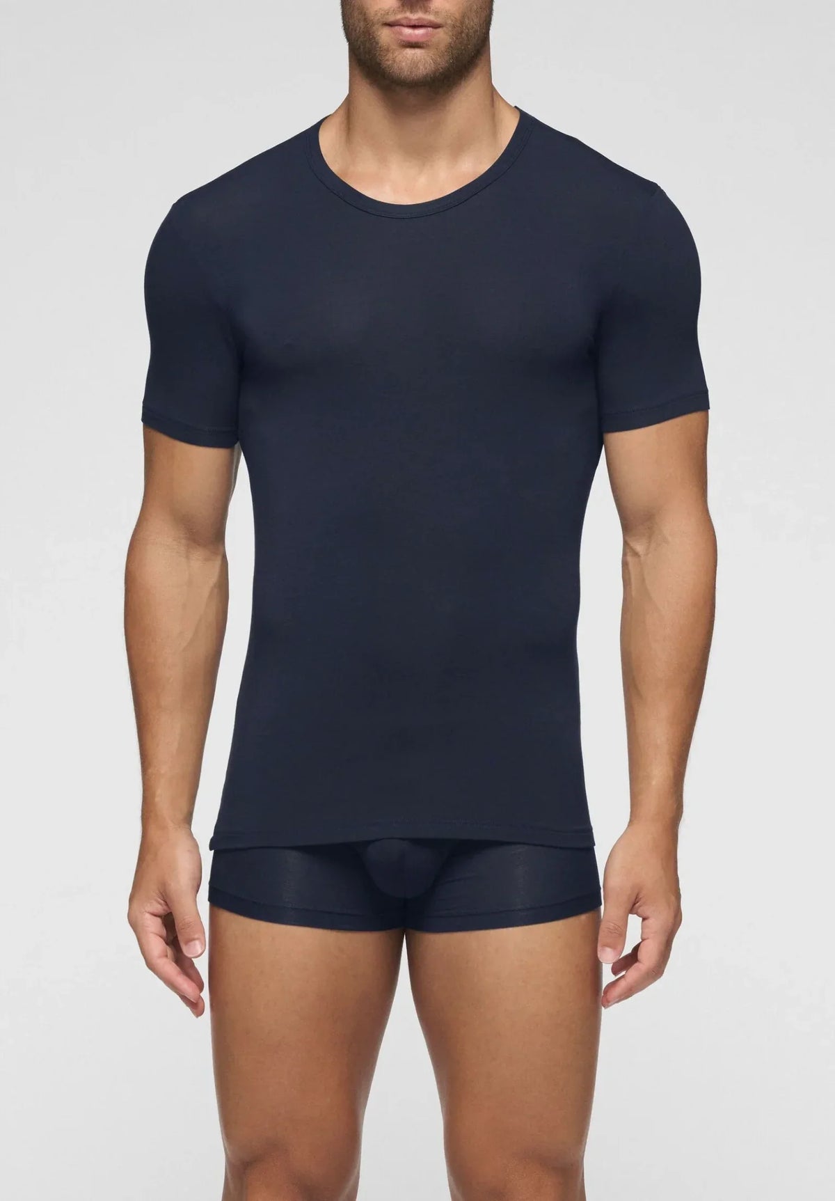 Cagi T Shirt Girocollo In Modal Elasticizzato 5255