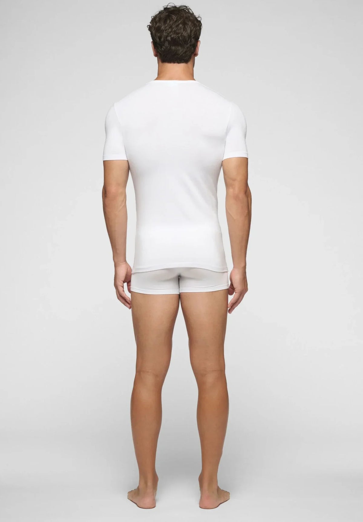 Cagi T Shirt Scollo A V In Modal Elasticizzato 5256