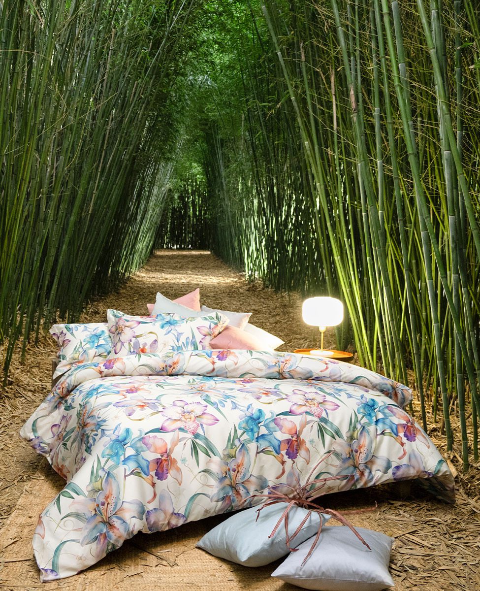 Svad Dondi Completo Copripiumino Matrimoniale In Raso Di Cotone Opium