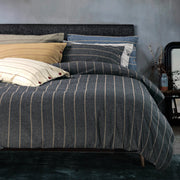 Govina Parure Copripiumino Matrimoniale In Flanella Caldo Cotone Tinto In Filo Celsy