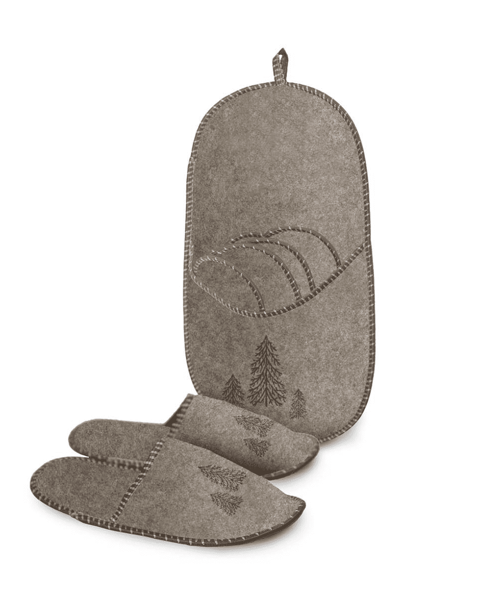 Daunex Ciabattone Set Family 4 Pezzi Abete Tortora
