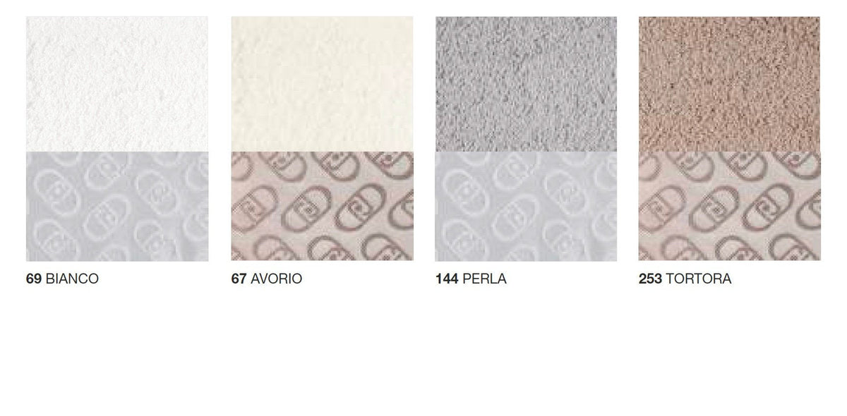 Liu Jo Set asciugamani 1+1 in spugna di cotone con bordo jacquard Logato