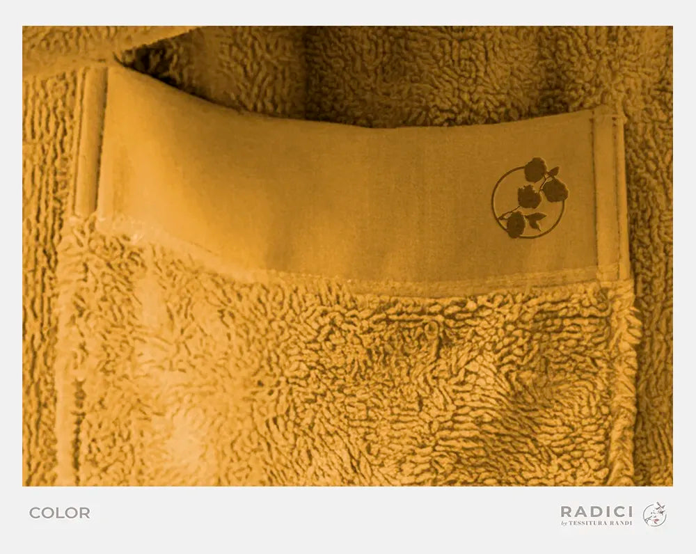 Tessitura Randi Accappatoio Con Cappuccio In Spugna Di Cotone Color