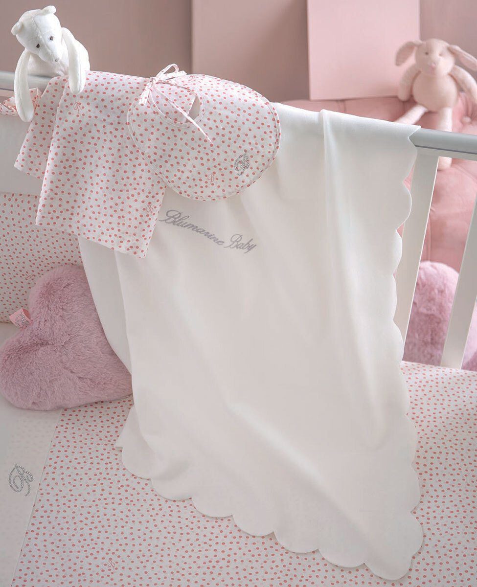 Blumarine Baby Copertina Per Culla In Caldo Pile Archetto