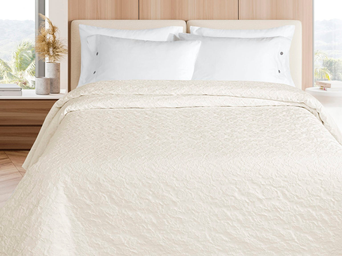 Daunex Copriletto Liscio Matrimoniale Con Disegno Jacquard Romance