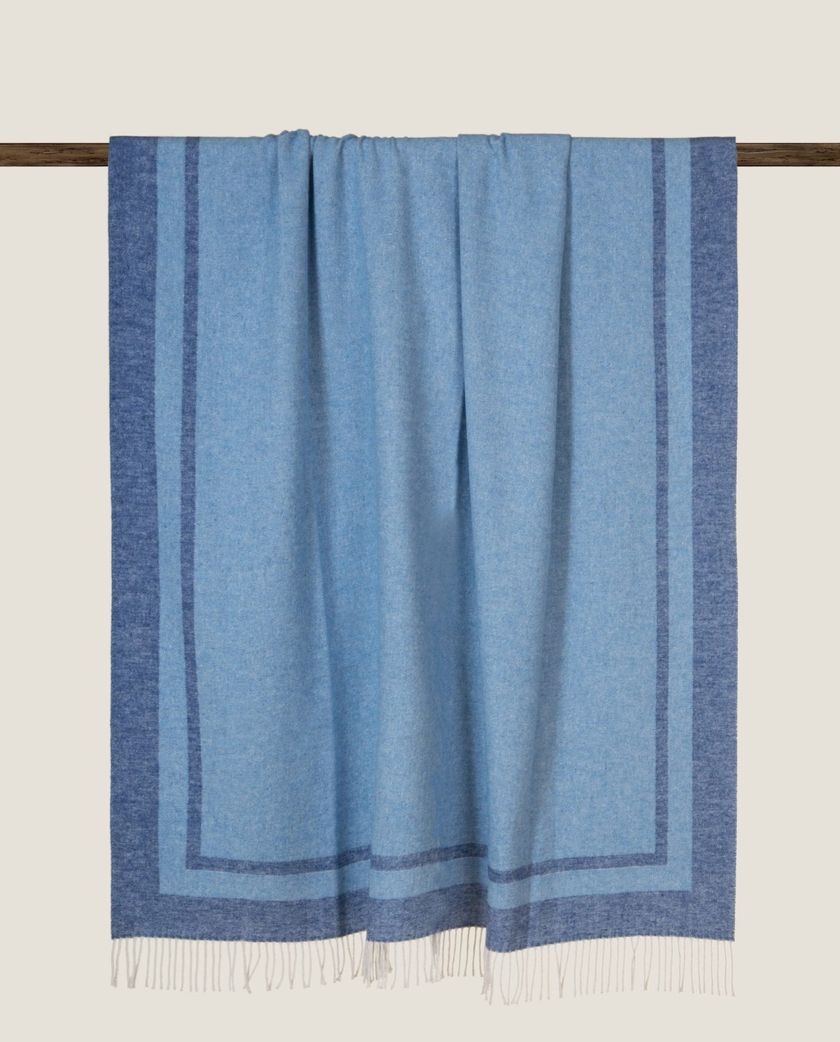 Frati Home Plaid Country Con Frange Denim