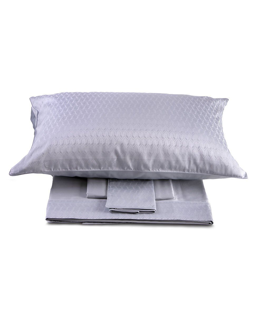 Svad Dondi Completo Lenzuola Matrimoniale In Raso Di Cotone Jacquard Woody