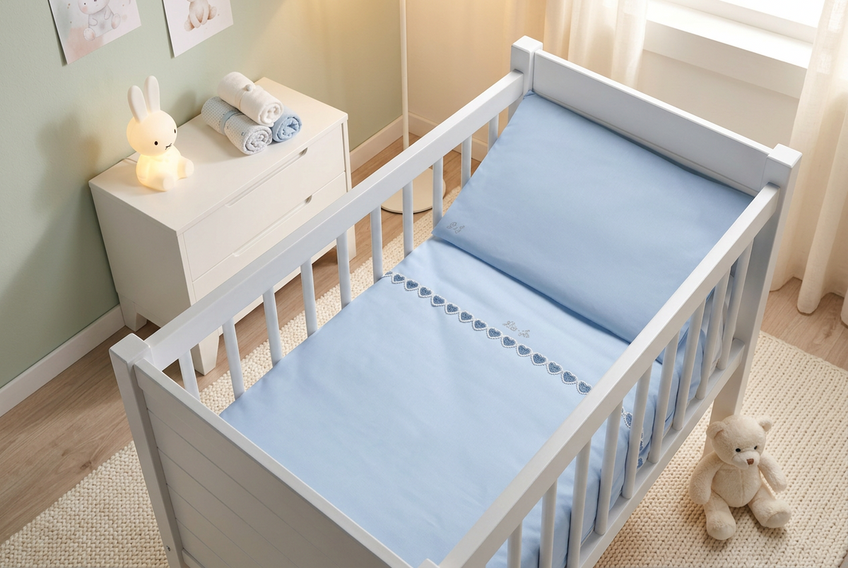 Liu Jo Baby Completo Copripiumino Culla/Carrozzina In Cotone Cuoricini Bl641c