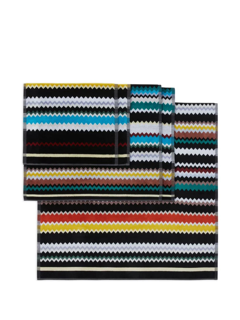 Missoni Home Set Asciugamani 1+1 In Spugna Di Cotone Curt