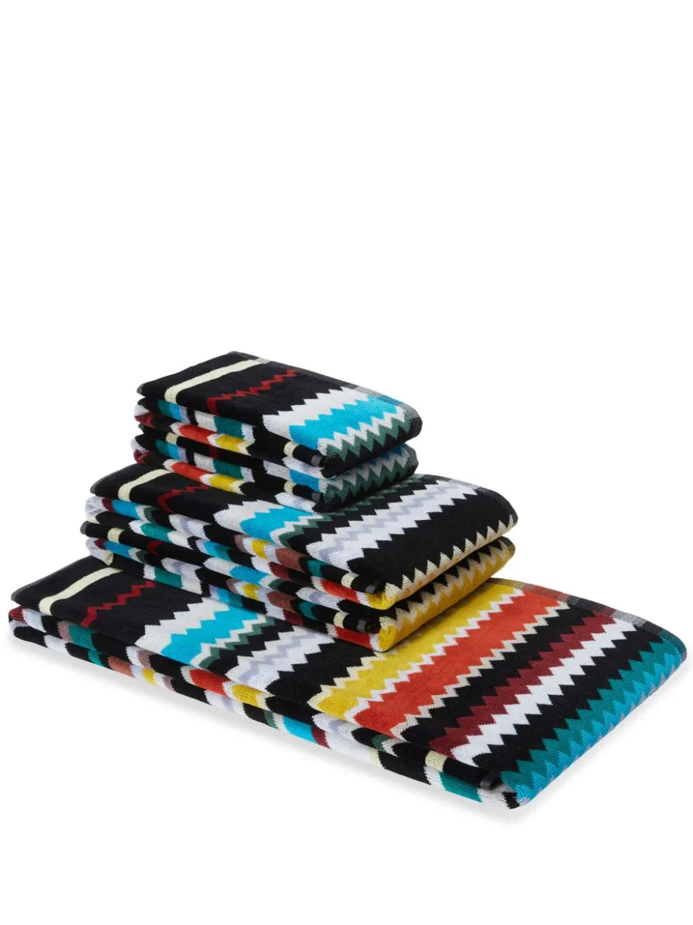 Missoni Home Set Asciugamani 1+1 In Spugna Di Cotone Curt