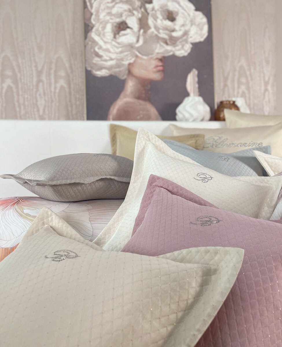 Blumarine Cuscino Arredo In Pique' Jacquard Primizia