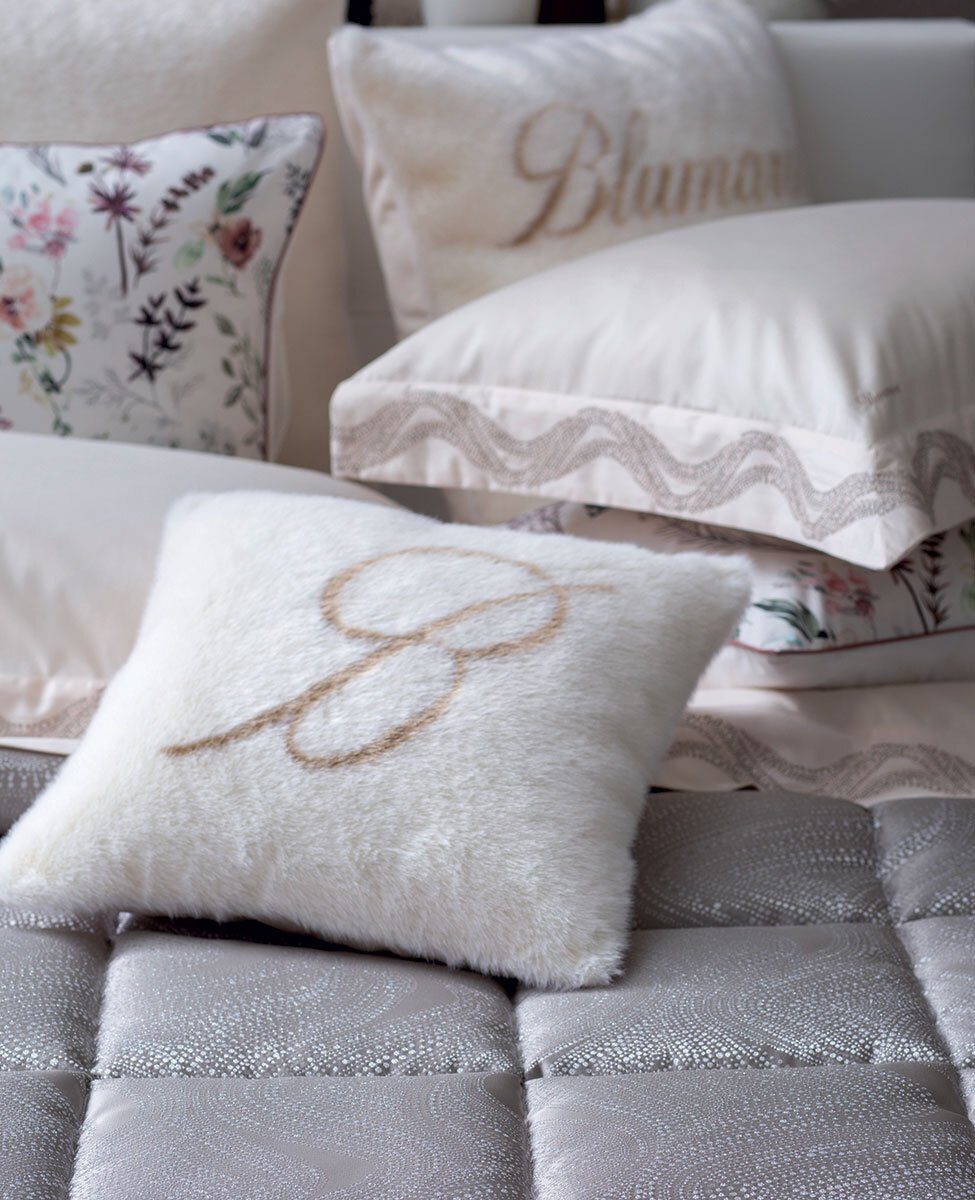 Blumarine Cuscino Arredo In Ecopelliccia E Retro Manopesca St.Moritz