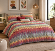 Missoni Home Parure Copripiumino Matrimoniale In Raso Di Cotone Trevor