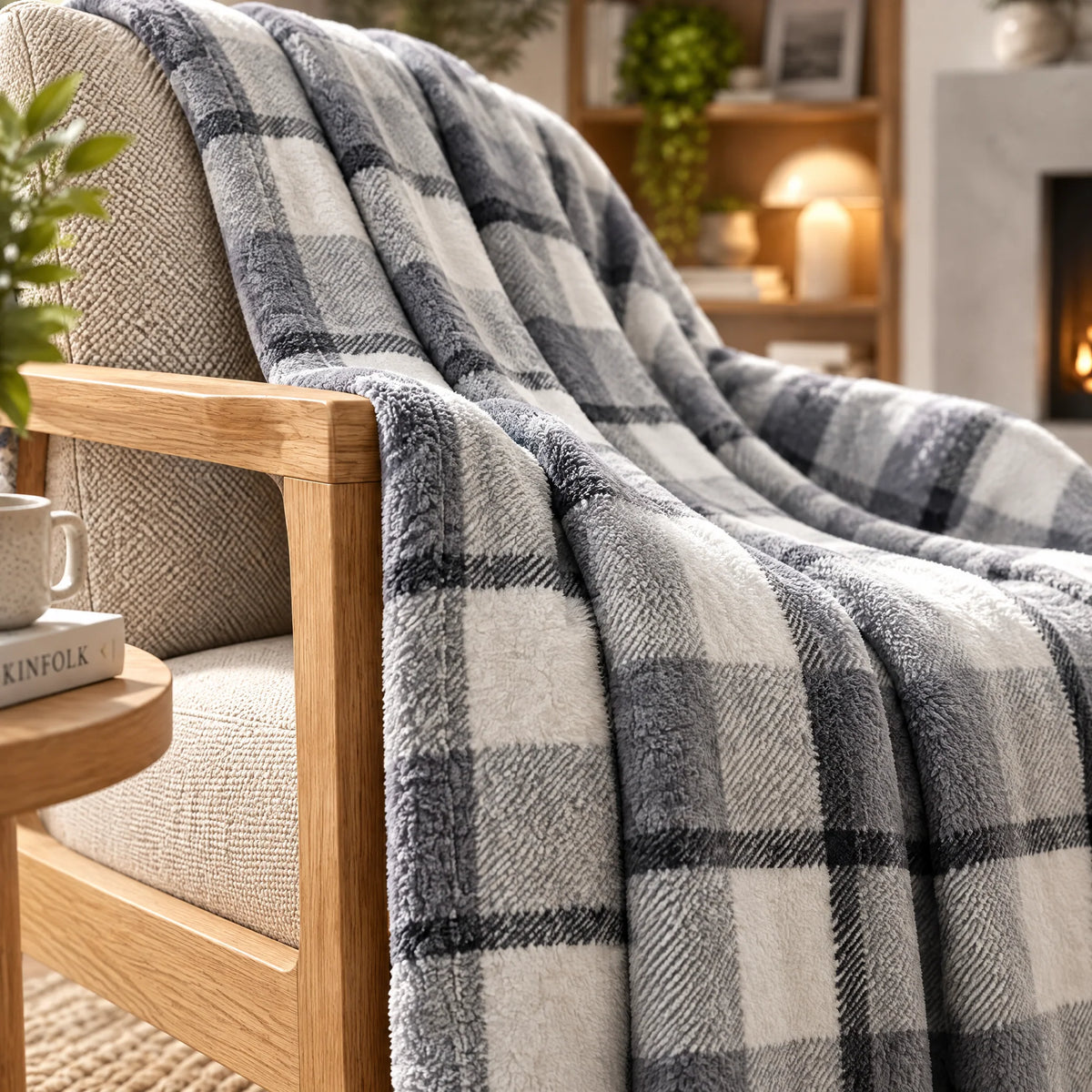 Daunex Plaid In Caldo Pile Prime Nordic Check