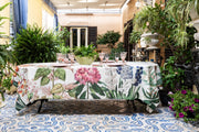 Napking Tovaglia E/O Runner In Lino Stampato Dafne