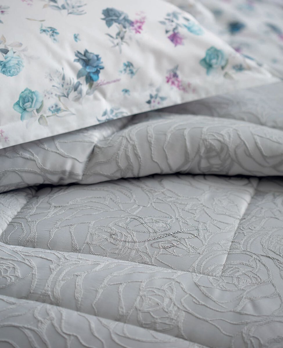 Blumarine Trapunta Matrimoniale In Tessuto Jacquard Dalida