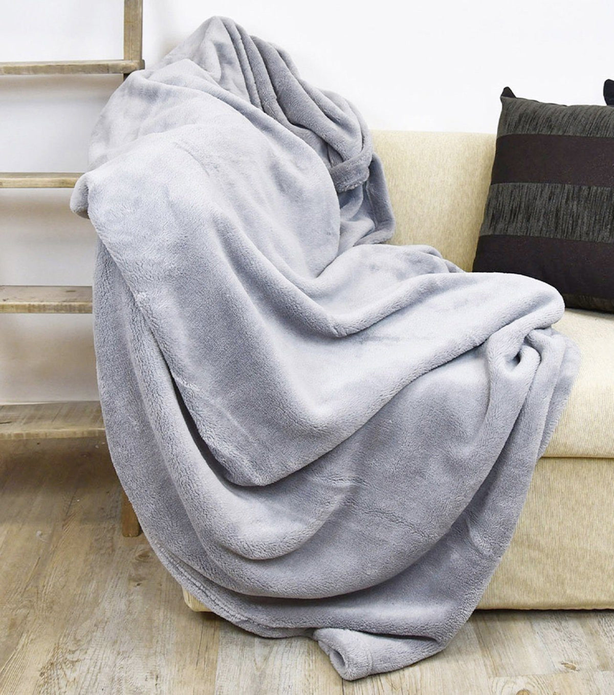 Daunex Plaid E Coperta In Morbido Pile Prime Perla