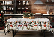 Tag House Tovaglia Natalizia In Puro Cotone Stampato Frosty 4034