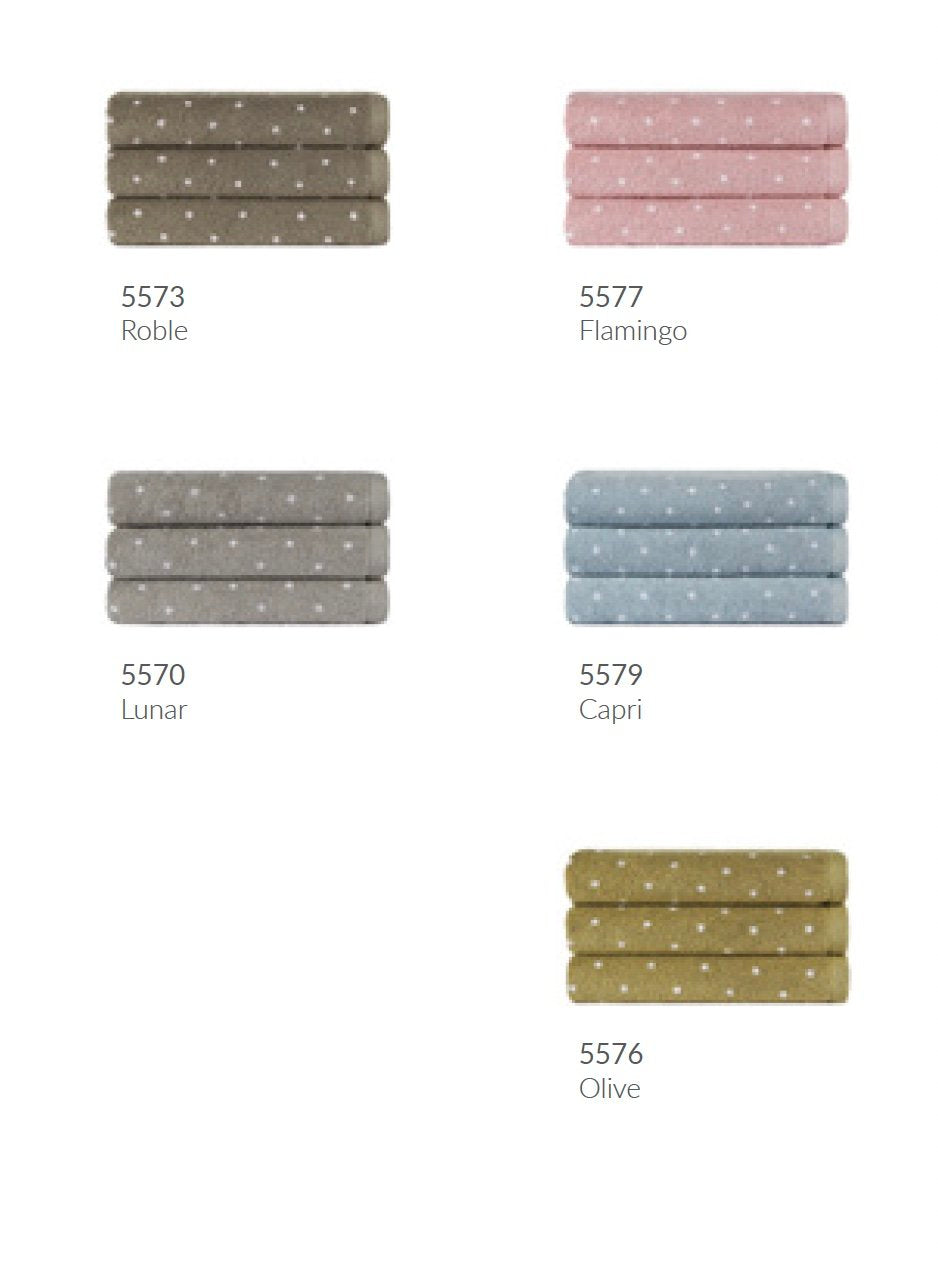 Lasa Home Set Asciugamani 1+1 In Spugna Di Cotone Efficience Dots
