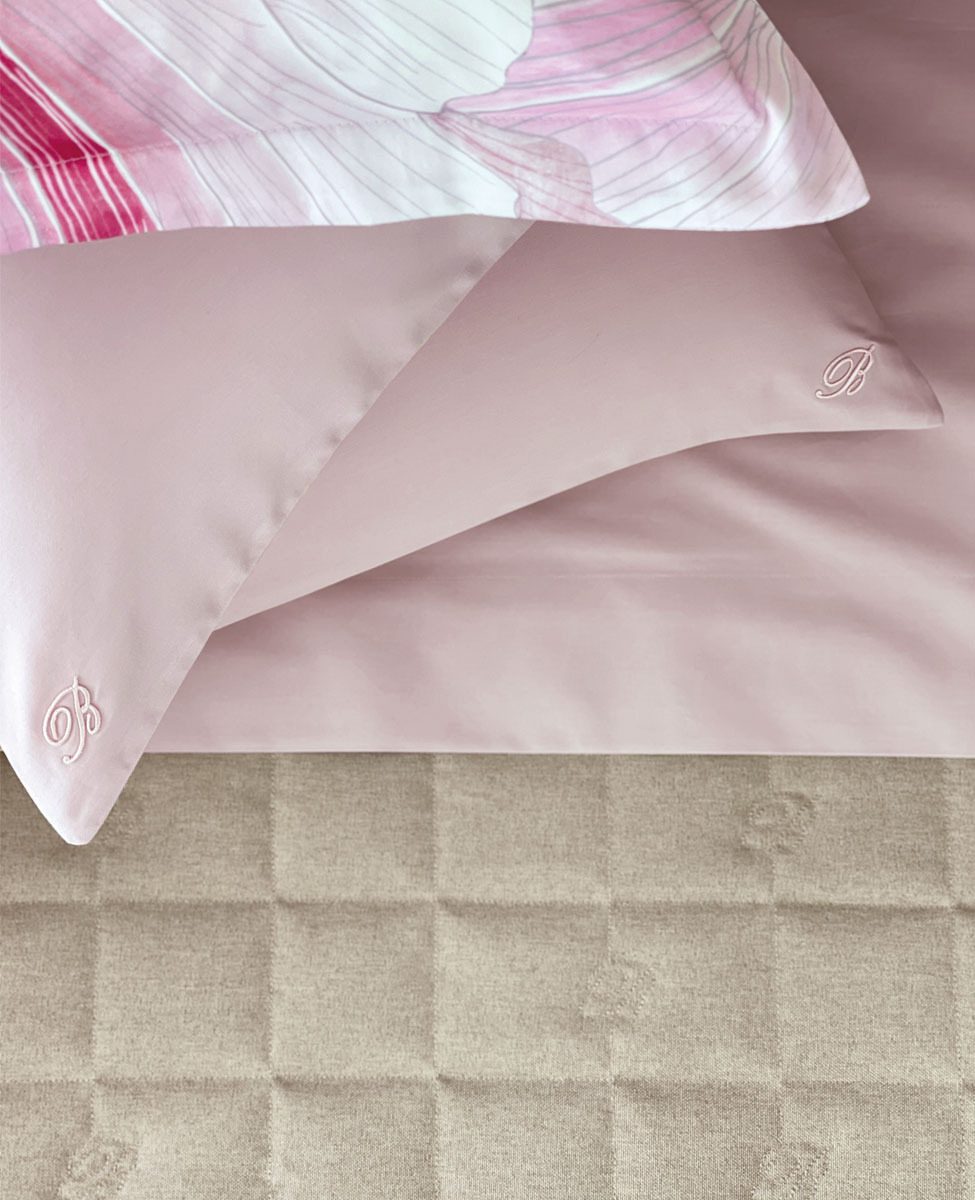 Blumarine Completo Lenzuola Singolo In Percalle Di Cotone Stile Blu