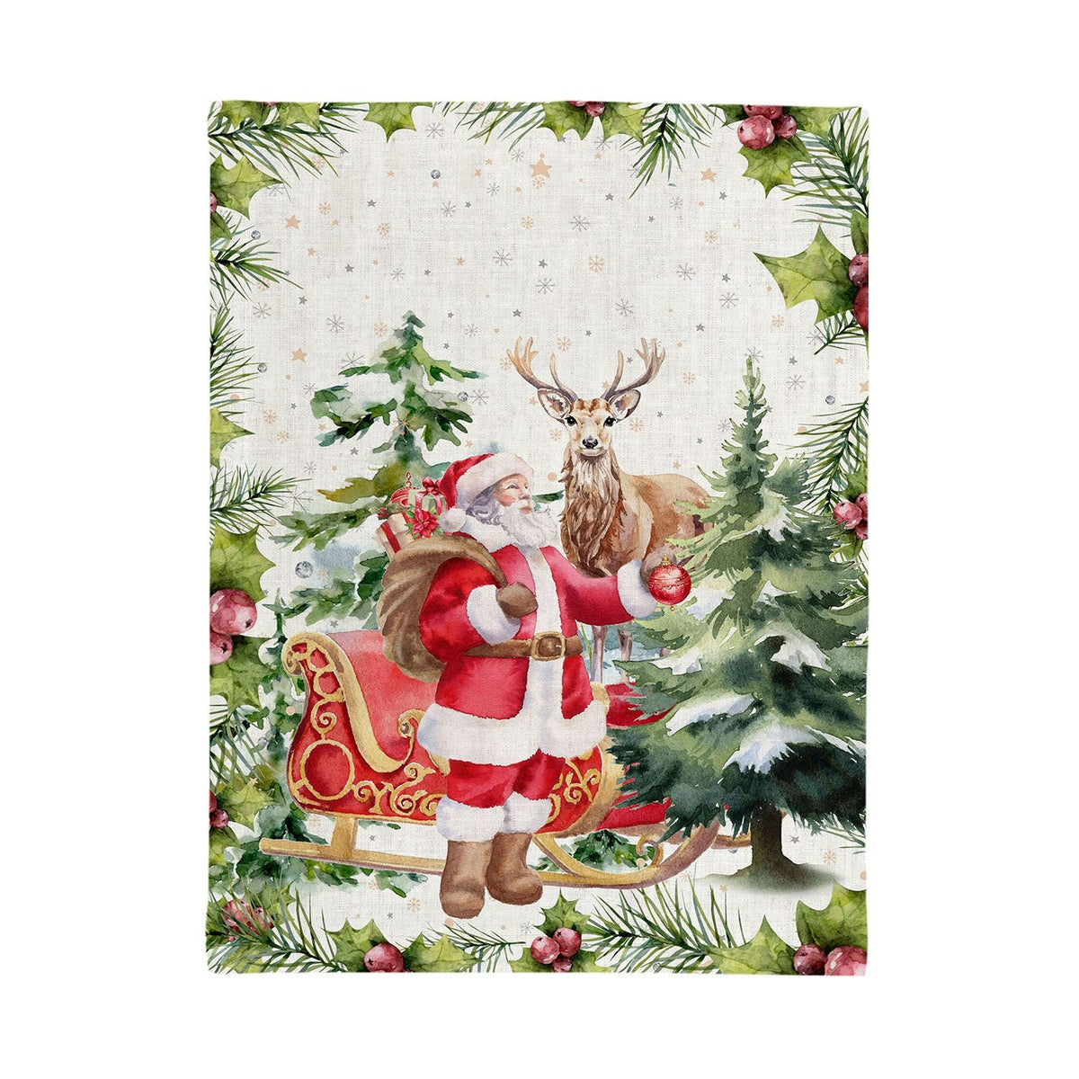 Casa Anversa Strofinaccio Natalizio Micropiu' Soft Santa Claus