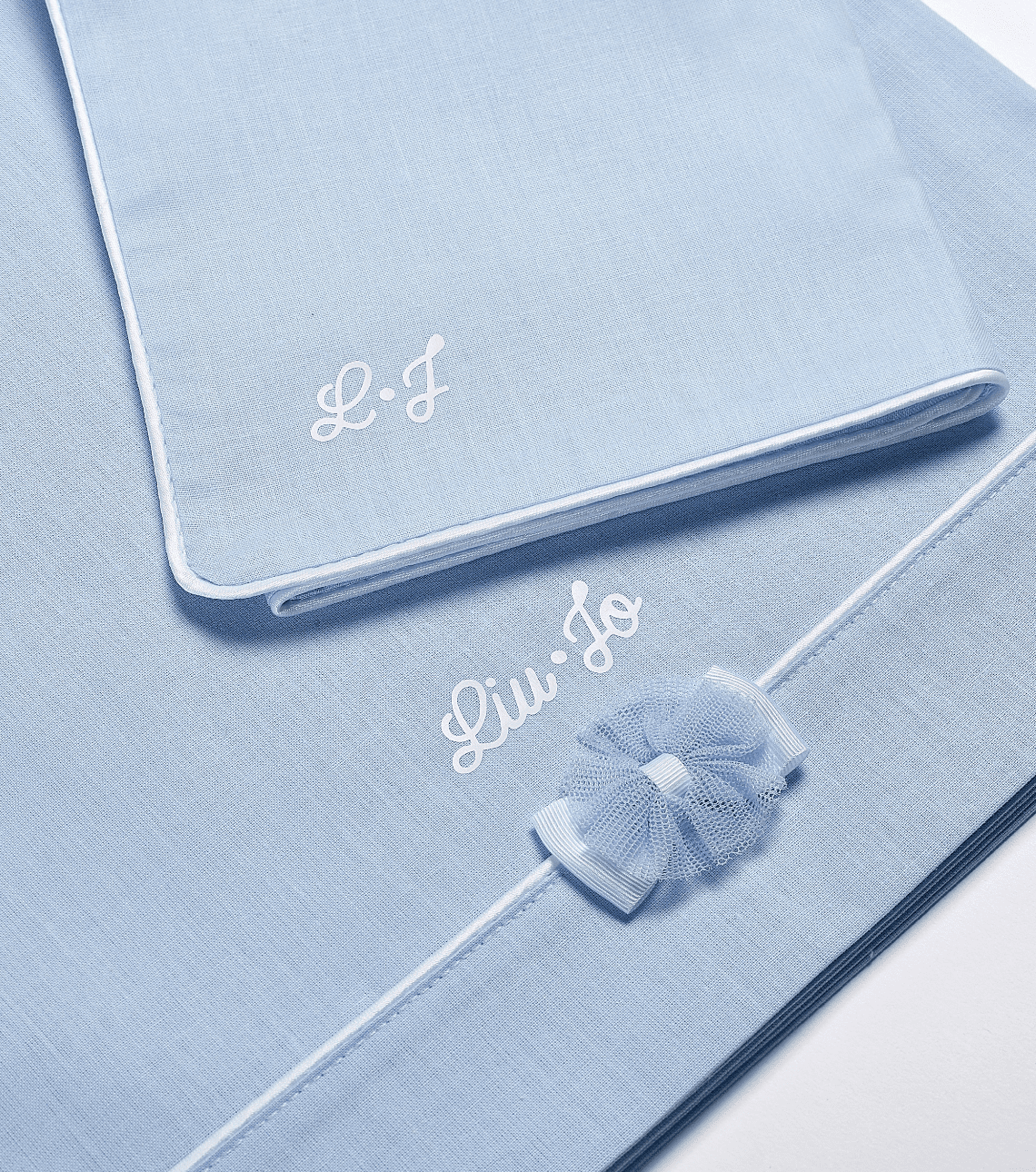 Liu Jo Baby Completo Lenzuola 3 Pz Culla/Carrozzina In Puro Cotone Fiocco