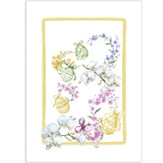 Tessitura Randi Strofinaccio Di Pasqua In Cotone Stampato Floralia
